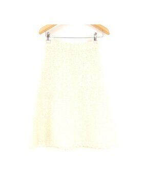 Prada Made Boucle Mohair Mohair Skirt 38 Virgin Wool and Knee